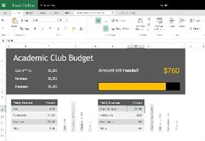 Club budget example